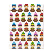 Adorable Elves Christmas Postcard by markmurphycreative Adorable Elves Christmas Postcard