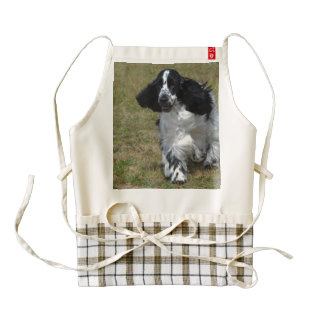 Adorable English Cocker Spaniel Zazzle HEART Apron