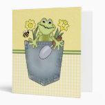 Adorable Frog Gardening Binders - Yellow