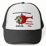 Adorable Future Pilot, Helicopter Pilot  - GIRLS Trucker Hat