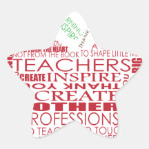 Adorable Gift for Teachers Star Stickers