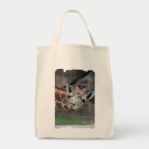 Adorable Giraffe Grocery Tote Bag