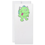 adorable green tongue chomper monster customized rack card
