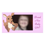 Adorable Kangaroo Personalized Photo Card