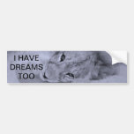 Adorable lion cub resting bumper stickers