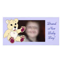 Adorable Lion Custom Photo Card