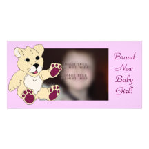 Adorable Lion Custom Photo Card