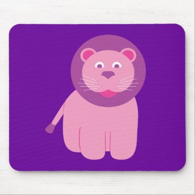 Adorable Lion Mouse Pads by toxiferous