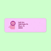Adorable Lion labels