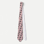 Adorable Little Hedgehogs on a Pink Tie ties