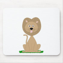 Adorable little lion mouse pad mousepads