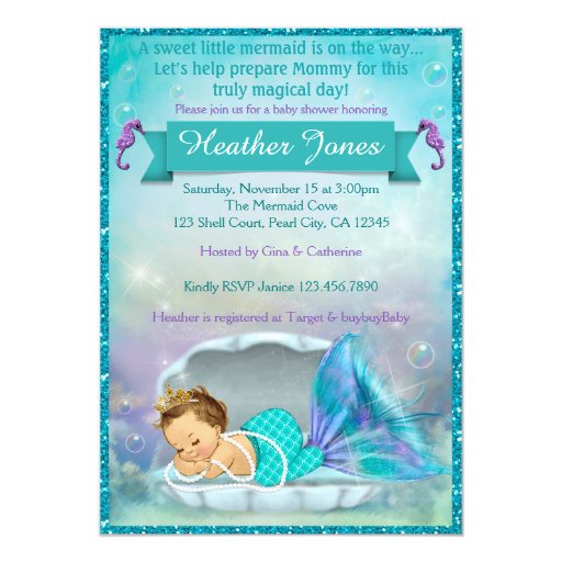 Mermaid Baby Shower Invites adorable mermaid baby shower invitations 130 zazzle Mermaid Baby Shower Invites adorable mermaid baby shower invitations 130 zazzle