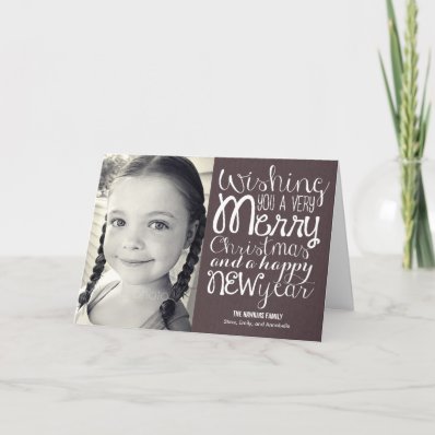 Adorable Message Christmas Photo Card