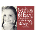 Adorable Message Holiday Photo Cards invitations