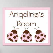 Adorable Mod Ladybug Poster/Print