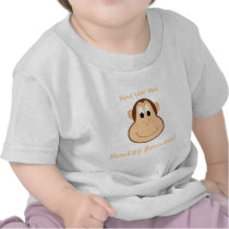 Adorable monkey toddler tshirt