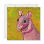 Adorable naked hairless pet rat painting CUSTOMIZE Personalized Announcement