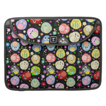 Adorable Owls and Flowers Design MacBook Pro Sleeve