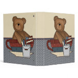Adorable Patriotic Teddy Bear Binder
