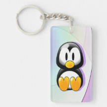 Adorable Penguin Acrylic Key Chain