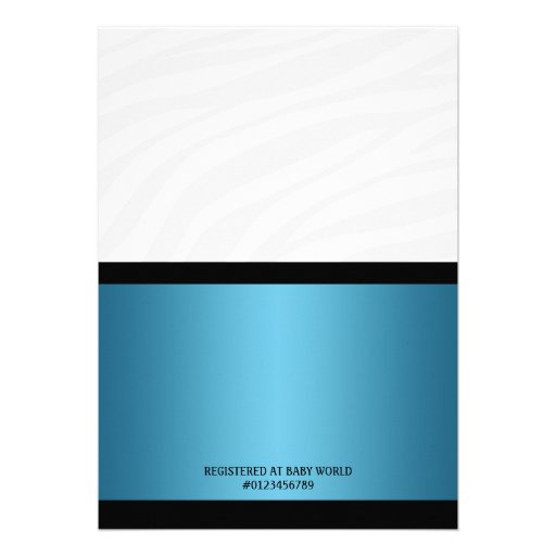 Adorable Penguin Blue Boy Baby Shower Invitations