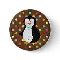 adorable Penguin buttons by Just2Cute adorable Penguin buttons