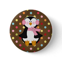 adorable Penguin buttons by Just2Cute adorable Penguin buttons