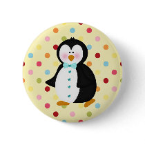 adorable Penguin buttons by Just2Cute adorable Penguin buttons