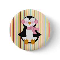 adorable Penguin buttons by Just2Cute adorable Penguin buttons