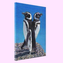 Adorable Penguin Canvas Art by Patricia Barmatz canvas prints