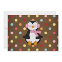 adorable Penguin invitation