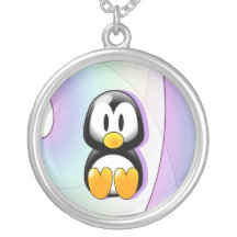 Adorable Penguin Personalized Necklace