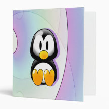 Adorable Penguin Vinyl Binders