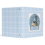 Adorable Pug Christmas Snowglobe Binder
