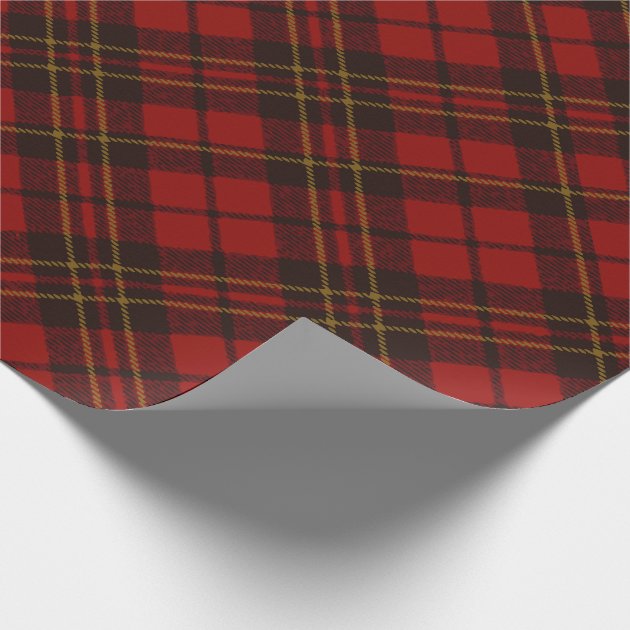 Adorable Red Christmas tartan Wrapping Paper-3