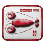 Adorable Red Lobster with Heart-Shaped Pincers iPad Sleeves