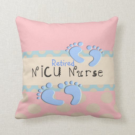Adorable Retired NICU Nurse Pillow Zazzle