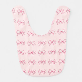 Pink bow baby bibs  zazzle Pink bow baby bibs  zazzle