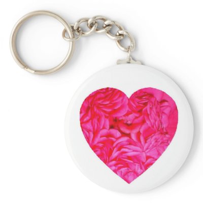 Adorable Rose Heart Key Chain by mrmorphic
