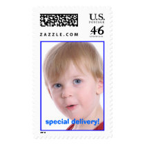 Adorable 'special delivery' photo stamp