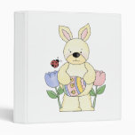 adorable spring easter bunny 3 ring binder