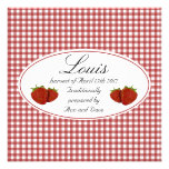 Adorable Strawberry Baby Shower Invitation