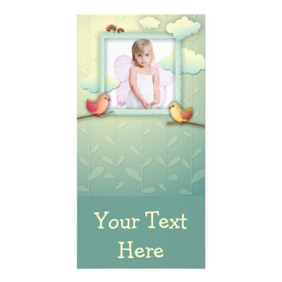 Adorable sweet daydreams birdie photo frame photo cards by secret_corner