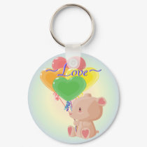 Adorable Teddy Bear Keychain by Customizables Adorable Teddy Bear Keychain