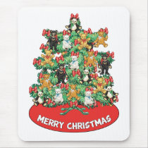 Adorable Teddy Bear Ornaments Christmas Tree mousepads
