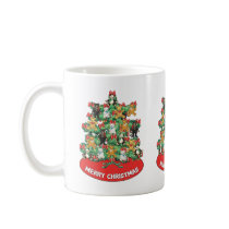 Adorable Teddy Bear Ornaments Christmas Tree mugs