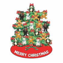 Adorable Teddy Bear Ornaments Christmas Tree photo sculptures