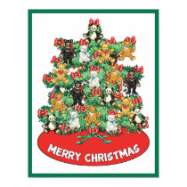 Adorable Teddy Bear Ornaments Christmas Tree posters