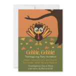 Adorable Turkey Thanksgiving Invitation