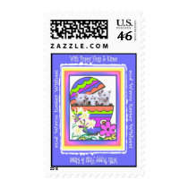 Adorable Westie Easter Wishes Postage